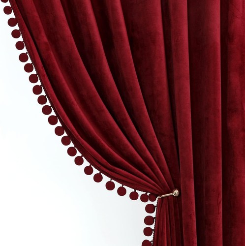 Burgundy velvet curtains for - burgundy,